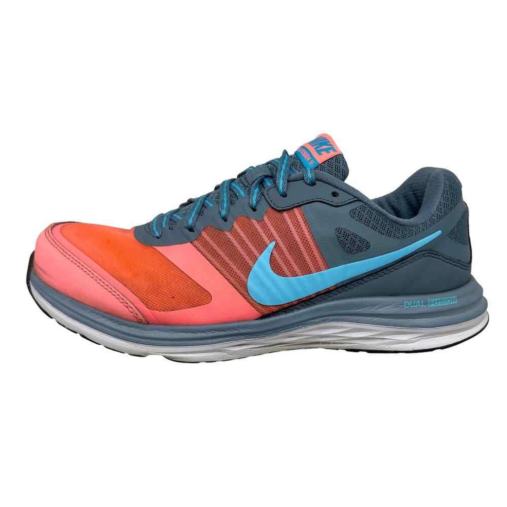 Nike Dual Fusion X Sneakers Womens Sz 8 Orange Gray 8.24=I.10141408Park